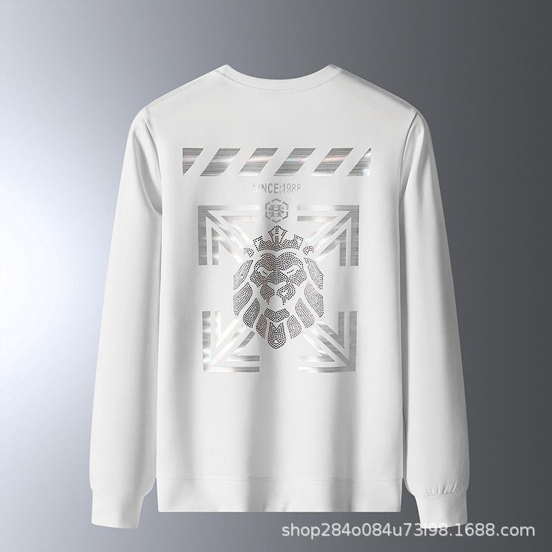 

Весенне-осенний свитер для мужчин с длинными рукавами, рубашка-свитер XXXL