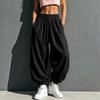 Women's High-Waist Casual Color Sweatpants with Pockets for and Workout