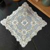 European Placemat Cup Coaster Lace Embroidery Table Cushion Coffee Tea Lamp Solid Wood Furniture Slip-resistant Pad Jewelry Cloth Christmas