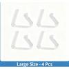 4PCS Clear Tablecloth Clips Durable Plastic Table Cover Holders Windproof Clamps Securing Tablecloths Plastic Tablecloth Clips