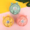 Cute Cat Portable Mini Pocket Fan Rechargeable LED Fill Light with Makeup Mirror