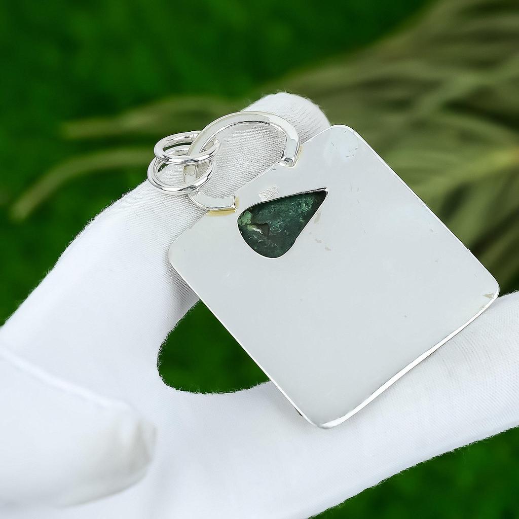 Sisters Day Sale Tibetan Turquoise Gemstone Sterling Silver Handcrafted Pendant