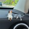 4pcs Cute Car Center Console Decoration Ornaments Kitten Action Figure Auto Dashboard Rearview Mirror Decoration Car Accessories