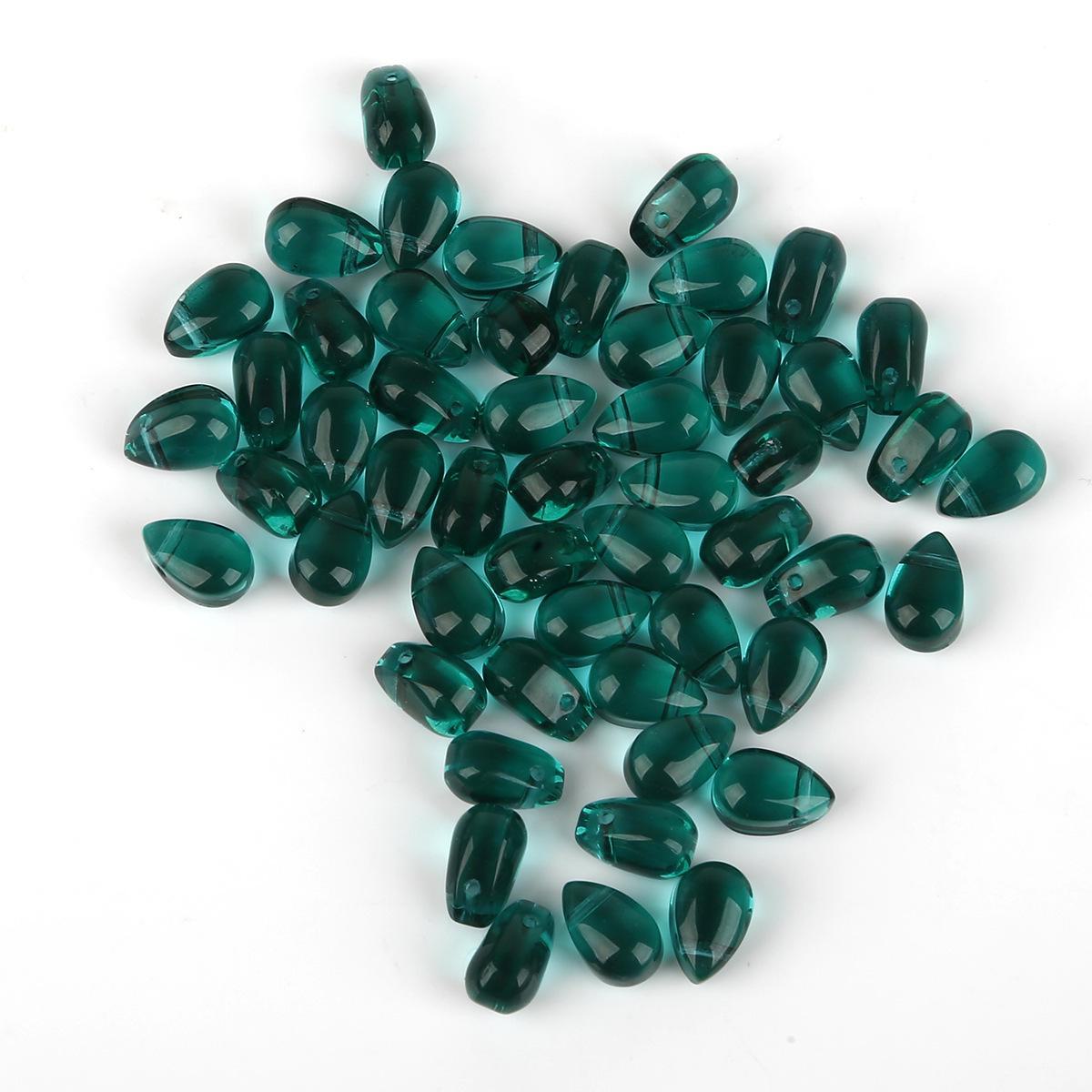 

Подвеска в виде лепестка из стекла 9x6 мм, сделанная своими руками из чешского стекла, аксессуары для волос 9x6mm, Hole 1mm, 5pcs/pack