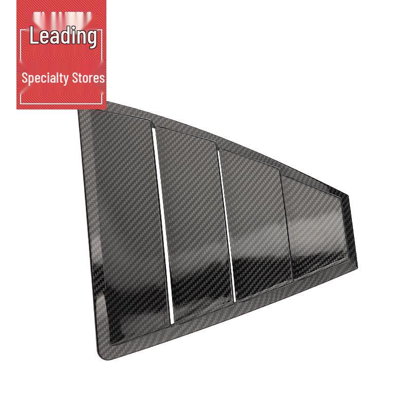 Carbon Fiber Textured Rear Window Louvers for Modern Elantra - Decorative Triangle Air Outlet Strip