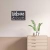 1pc Welcome Please Use Front Door Metal Sign 8x12 Inch Rustic Directional Plaque Unframed Wall Art Entryway Porch Decor