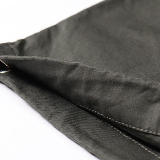 Hem Kurzarm Taschen Einfarbig Locker Knöpfe Hemd für die Schule