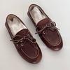 Mocasines Planos Mujer Slip-on Casual Cuero Suave Zapatos Planos Femeninos Cómodos Zapatos de Mujer