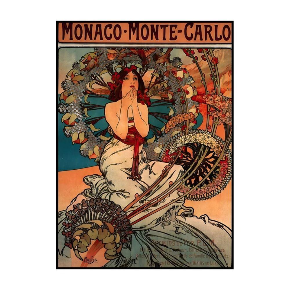 Vintage Art Nouveau Woman Tin Sign Retro Metal Panel Home Bar Cafe Decor