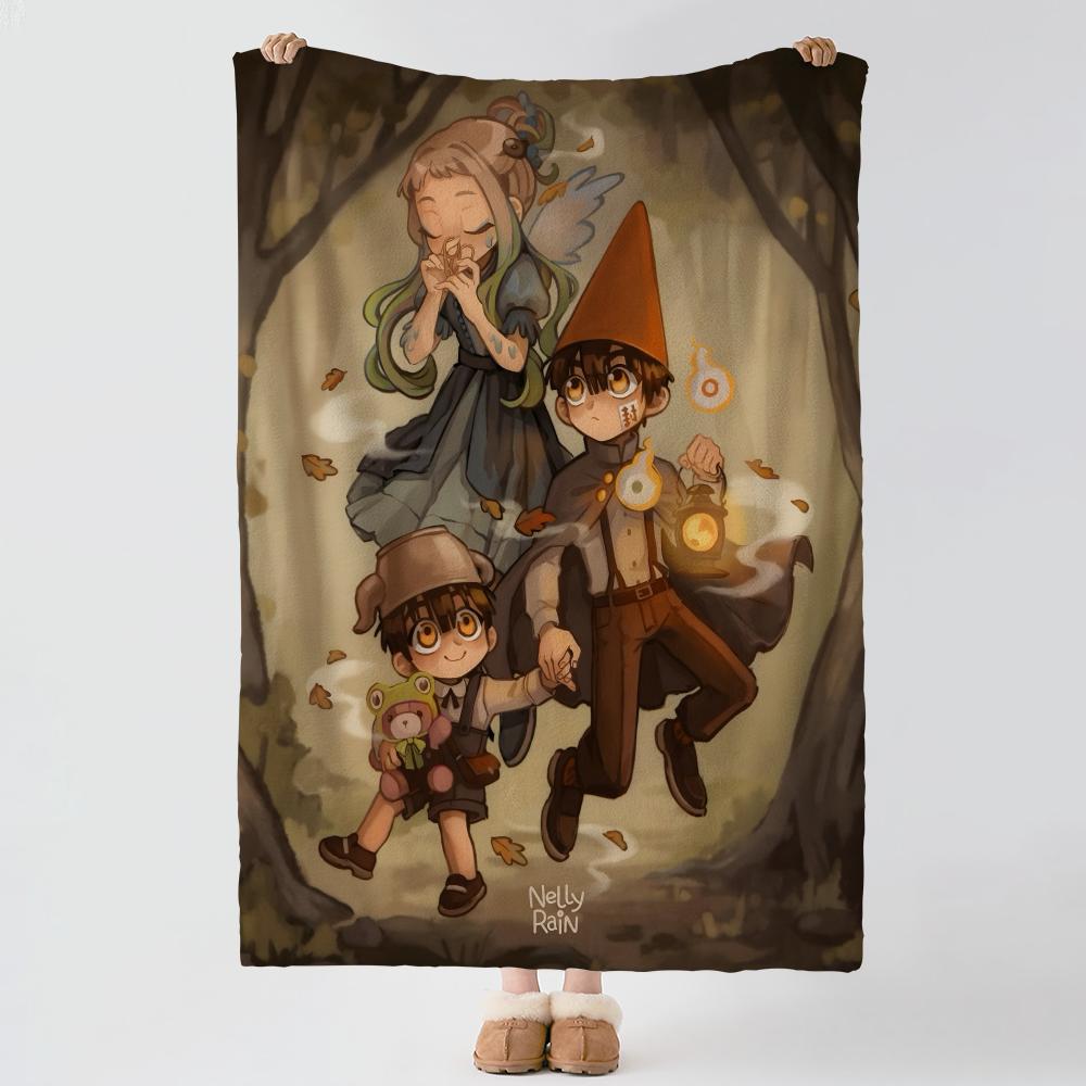 Animation O-Over The Garden Wall-l Throw Thick Comfort Flannel Quilt, Multi-scene Use Indoor Outdoor Daily Nap