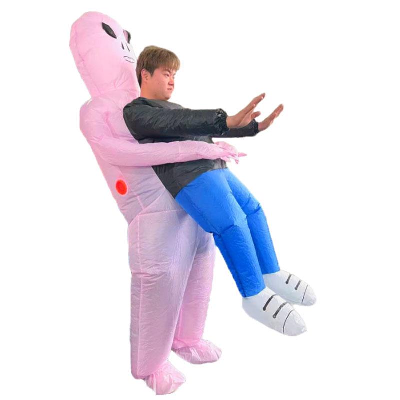 Inflatable Alien Carry-Me Costume for Halloween and Parties