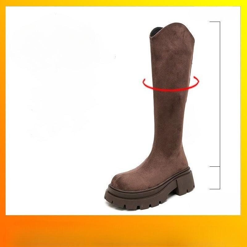 

Обувь для похудения, Высокие сапоги, Длинные сапоги, Сапоги на толстой подошве, Новые высокие сапоги для женщин 40 коричневый