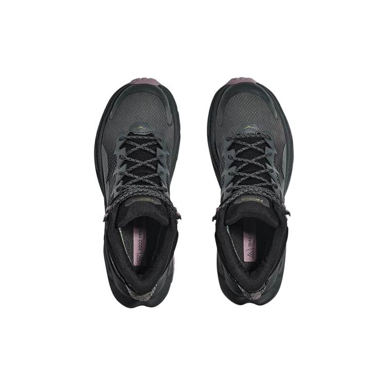 HOKA One One Trail Code Gore Tex Black Castlerock Women's 1123166-BCSTL