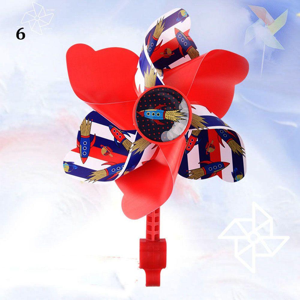 High Quality Colorful Long/Short Pole Scooter Decorative Cartoon Pinwheel Children Bicycle Windmill Bike Windmills