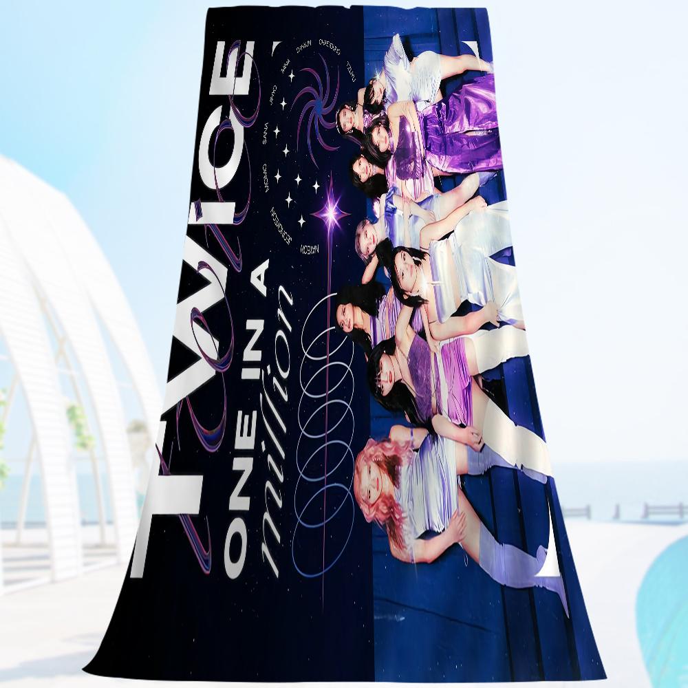 T-TwiceS-S Kpop Beach Towel For Kids Personalized Bath Towel Pool Towel Vacation Gift Picnic Towel Party Gift