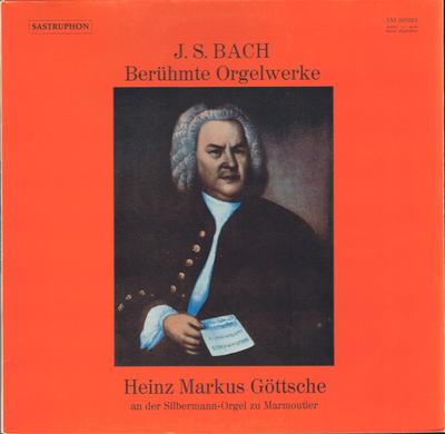 LP Record HEINZ MARKUS GOTTSCHE  J S Bach Praludium Und Tripel Fuge  SM007002 SASTRUPHON Germany Classical Used