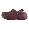 Crocs Baya Platform Clog Einfache Vielseitige Mode Clogs Unisex Clogs Braun 208708-605