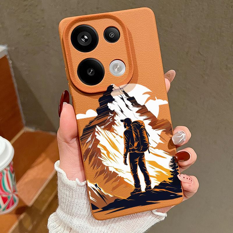 Custodia con Stampa Strada di Montagna Per Xiaomi 13T Pro Redmi Note 15 Pro 4G Redmi Note 14 13 Pro+ 5G Copertura in Silicone con Texture in Pelle