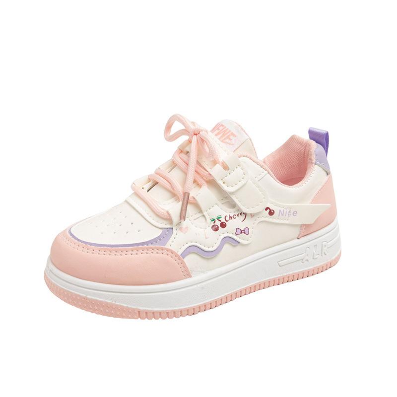 Girls board shoes fashion versatile sports shoes 2025 autumn new soft-soled children's casual shoes girls white shoes tide