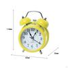 Alarm Clock with Silent Ticking and Retro Design for Bedroom Decor