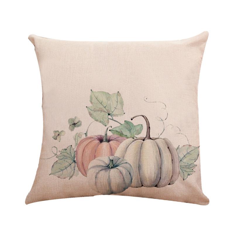 Halloween Pumpkin Series Throw Pillow Covers With Digital Printing Of Short Plush Fabric Car-Shaped Sofa Cushion Home Decor