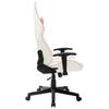 Gaming Chair In White and Pink Artificial Leather