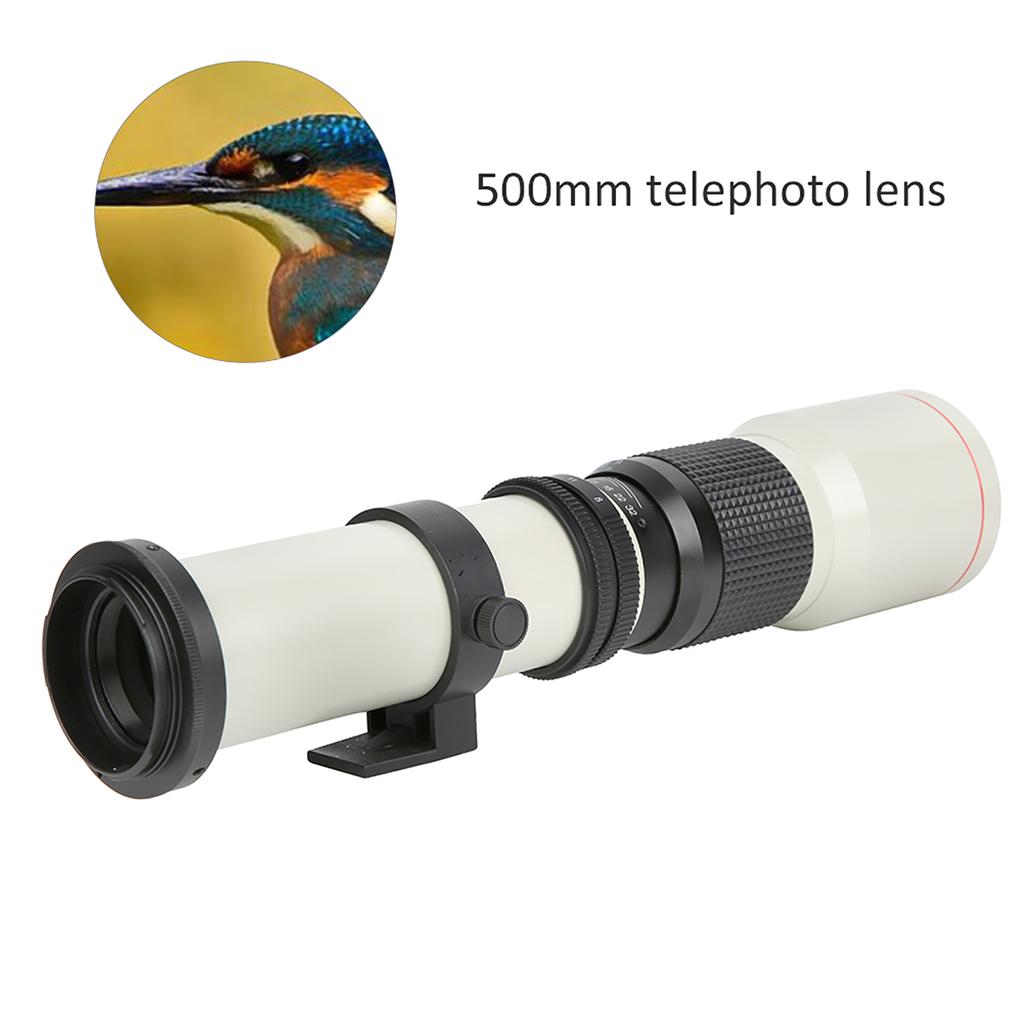 500mm F8F32 Manual Focusing Telephoto Fixed Focal Lens for Canon EF-S Mount Camera