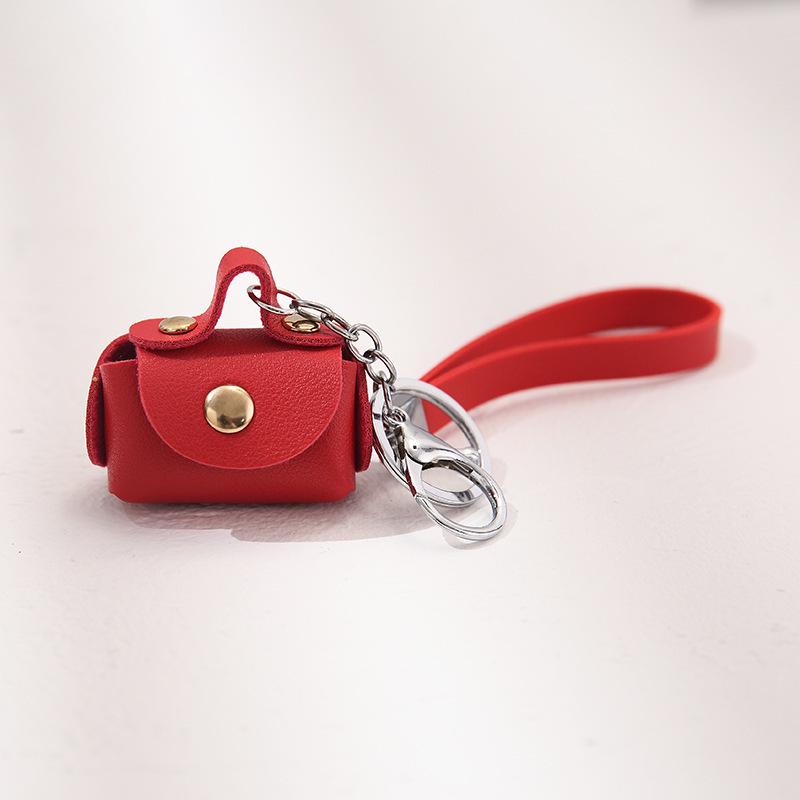 

Yue Lu Creative PU Leather Coin Purse & Keychain Pendant Gift червоний