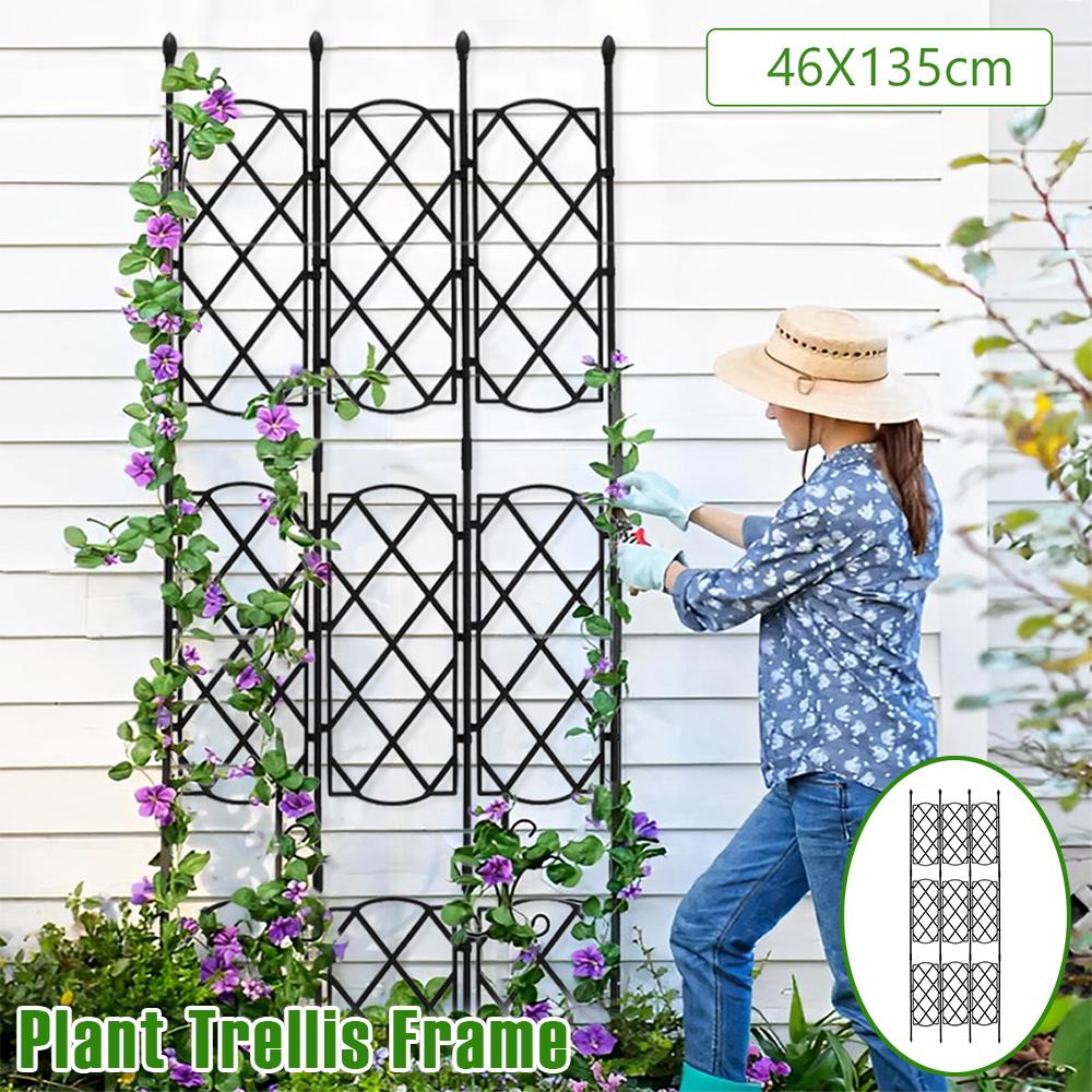 Gartenpflanzen-Rankgitter-Rahmen Stabile Pflanzenstützstäbe Outdoor Multifunktionales DIY-Gartenrankgitter für Kletterpflanzen Dekorativ