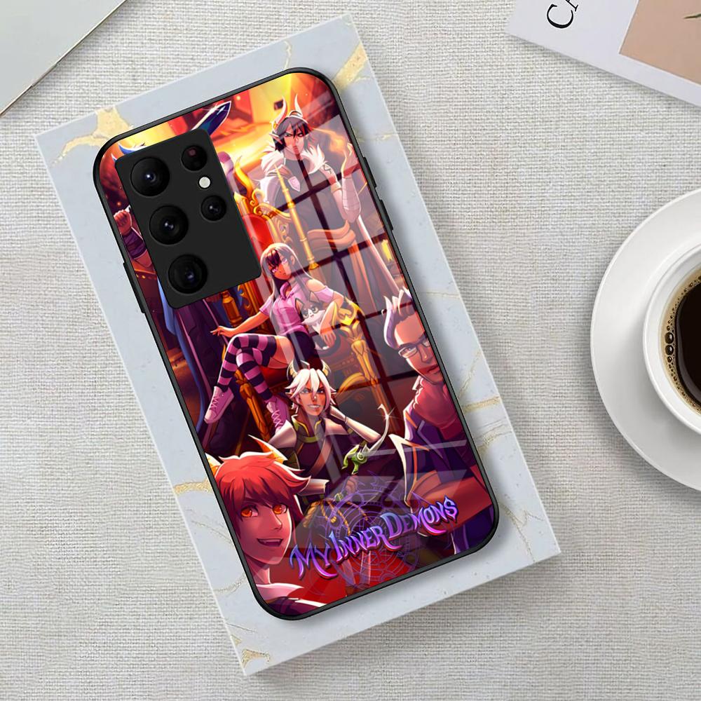 Game A-aphmau Phone Case For Samsung S26 S25 Edge Ultra 23 22 21 20 Ultra Plus S24 Fe Glass Cover
