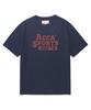 AECA Color Chain Stitch Aeca Sports Half Sleeve Tee-Navy