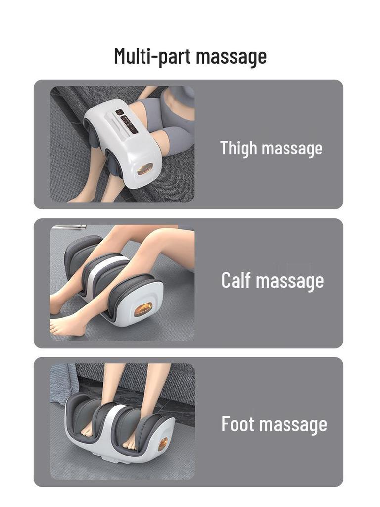 Knee and Foot Massager with Airbag, Remote Control, and Heating for Home Use