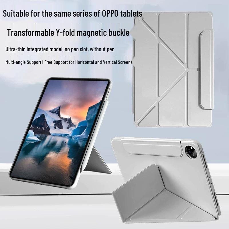 OPPO Pad 6 Series Y-fold Buckle Mini 8.8 Silicone Flip Cover Air 5 Protective Case