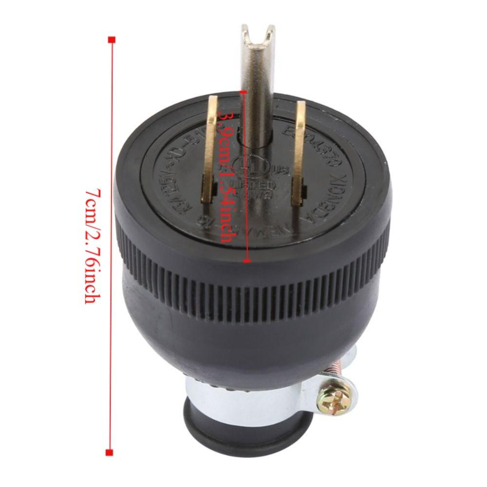 15A Power Plug Connector 125V Male Connector Durable NEMA5-15P Power Plug  Power Connections