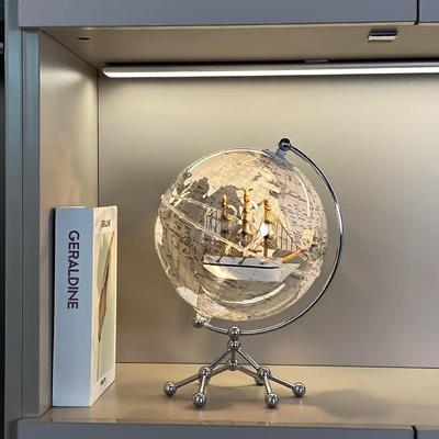 Beleuchtetes Luxus-Globus-Ornament für Wohnzimmer, TV-Schrank, Büro oder Arbeitszimmerdekoration