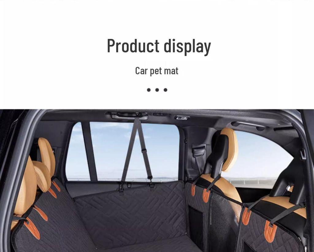 Verdickte belastbare Rücksitz-Hundematte: Reise-Doppelmatte und Hundenest