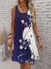 Abbigliamento alla moda Abiti da donna con stampa floreale Estivi Senza maniche Stampati Stile di strada Abiti da donna Abiti casual