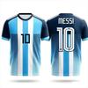 2026 Summer Men Fitness Messi 10 Football T-shirt Short Sleeve Jersey Fashion Oversized Gym Training Tops
