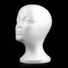 Female Head Model Foam Mannequin Head Hats Glasses Wigs Display Stand for Home Salon