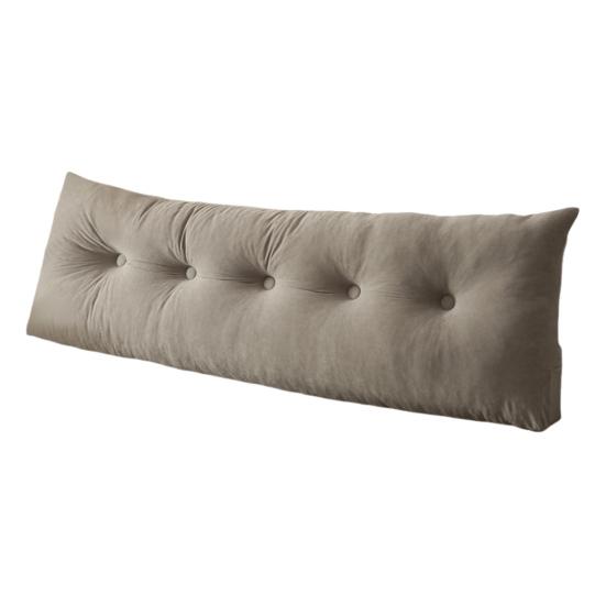 Headboard Wedge Pillow Bedhead Triangular Headboard Pillow Ergonomic Backrest Bolster Cushion with Side Pocket for Dorm Bed Sofa