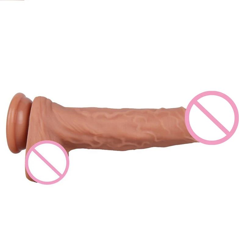 Sex Chop Black Dildo Artificial Penis Male Masturbator Rubber Anus Womens Sex Toy Rubber Asses Strap On Dilldo ?Vibrator Toys