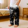 Fashionable Children's Christmas Print Pocket Casual Pants