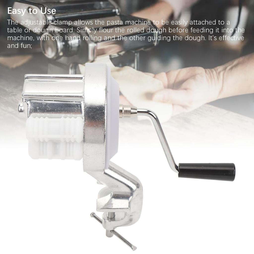 Handkurbel-Nudelmaschine, Werkzeug zur Herstellung von hausgemachter Pasta, Leicht zu reinigen