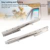 Folding Bench Table Wall Shelf 15.6 Inch Heavy Duty Stainless Steel Wall Mounted Shelf Hinge Bracket for Bench Table