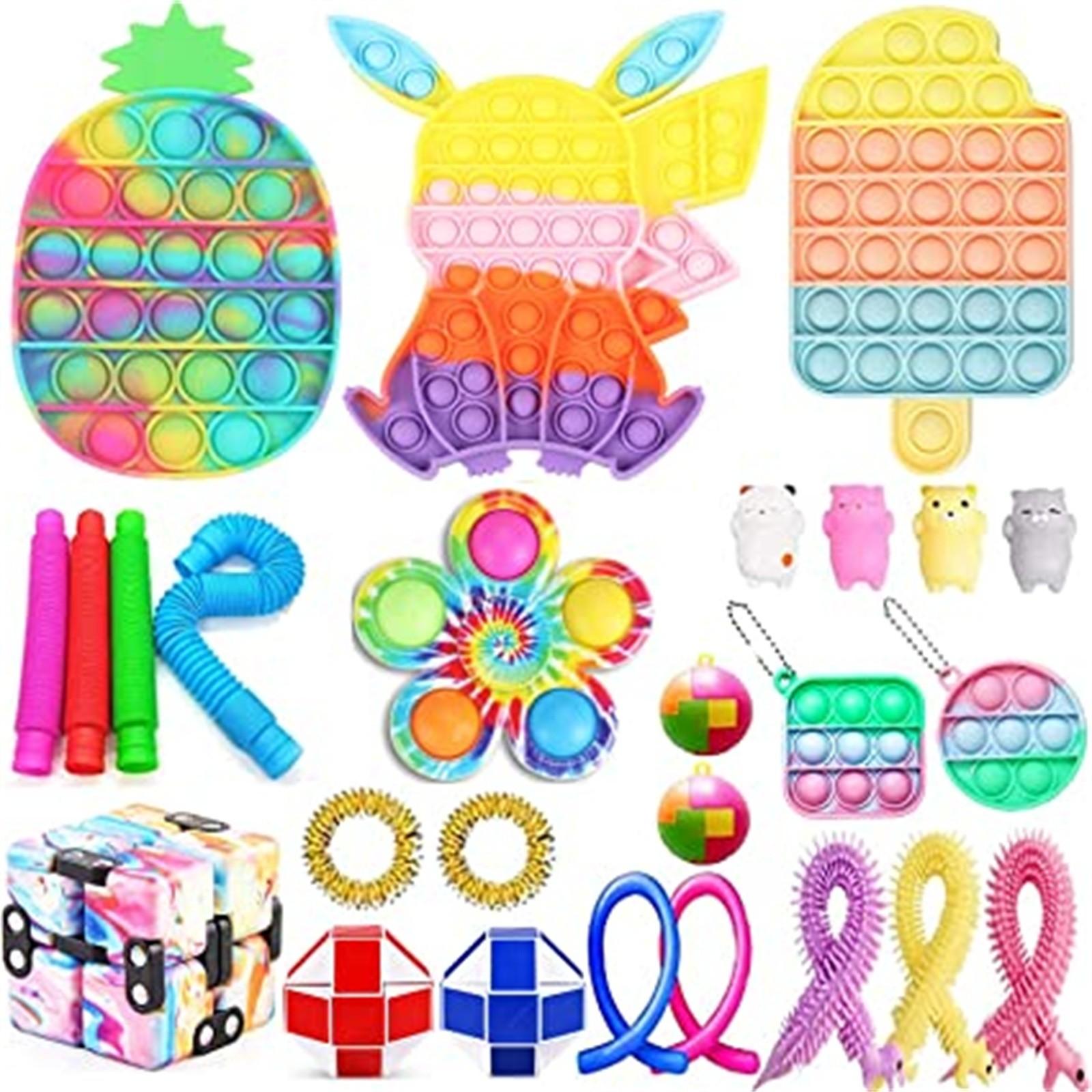 Сенсорные игрушки с пузырьками, силиконовая игрушка для снятия стресса