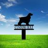 Personalized English Spaniel Metal Yard Stake Custom Name Garden Sign