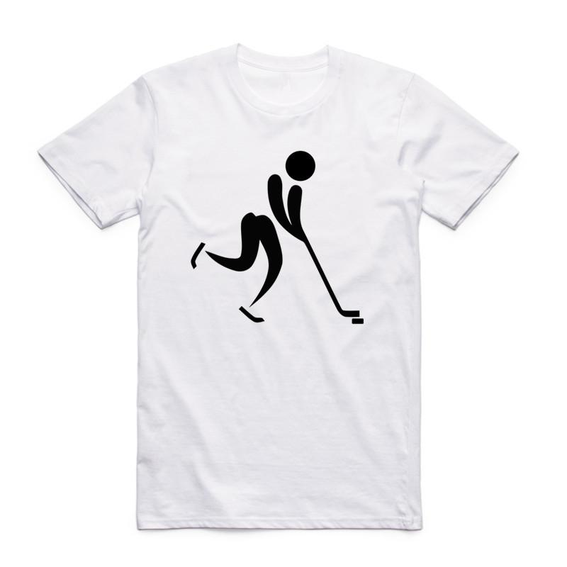 017 Summer Men Funny Print Evolution Of Ice Hockeyer Fashion T Shirt Short Sleeves O Neck Summer Casual Cool Design Tshirt