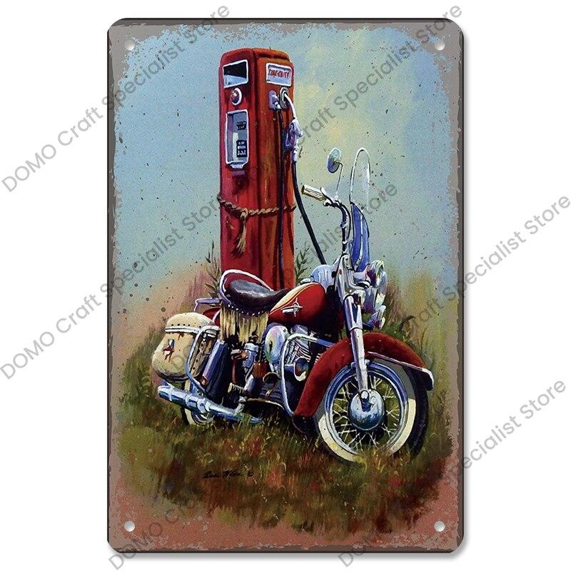 Vintage Motocross Poster Metal Tin Signs  Motorcycle Grand Prix Metal Plaque Retro Wall Decor for Garage Moto Club Man Cave