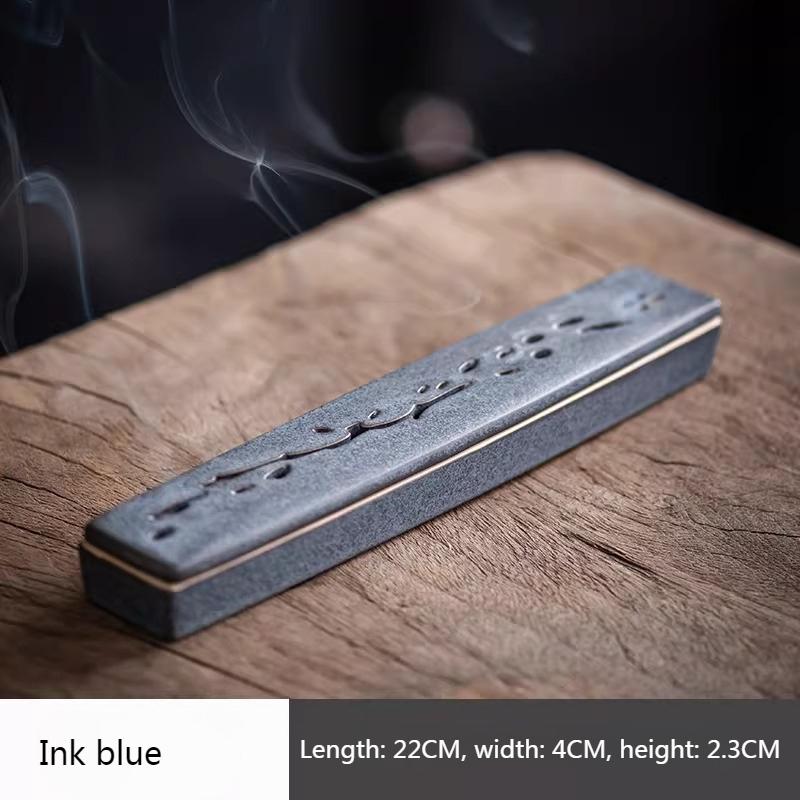 Lotus Leaf Incense Ceramic Incense Burner/Incense Insert Indoor Zen Incense Box Tabletop Ornament Creative Accessories Censer