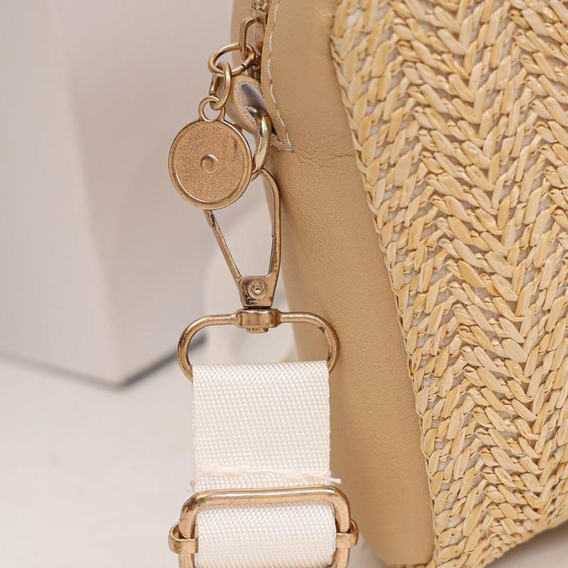 New Fashion Shoulder Crossbody Straw Bag Casual Trend Women's Bag Pastoral Woven Bag Ladies
